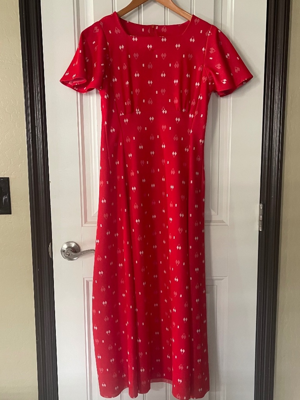 Vintage handmade red dress